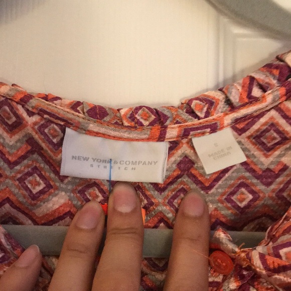 Ruffled Colorful Blouse - Picture 3 of 5